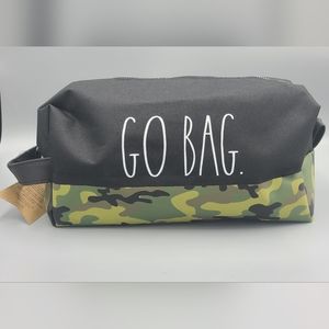 🪖 Rae Dunn Camo GO BAG Toiletry Bag Brand New ✅️